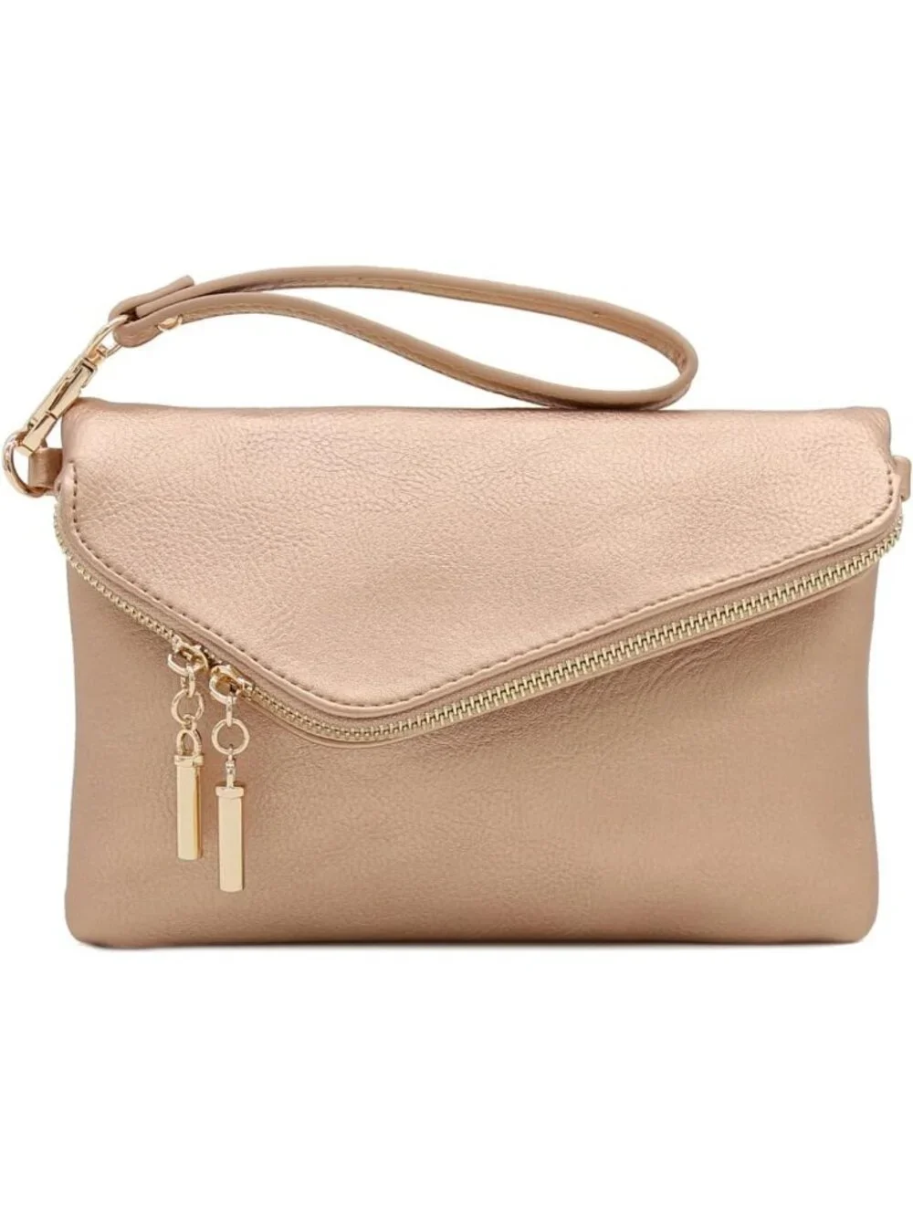Chic Envelope Wristlet Clutch Crossbody Bag with Chain Strap - Stylish